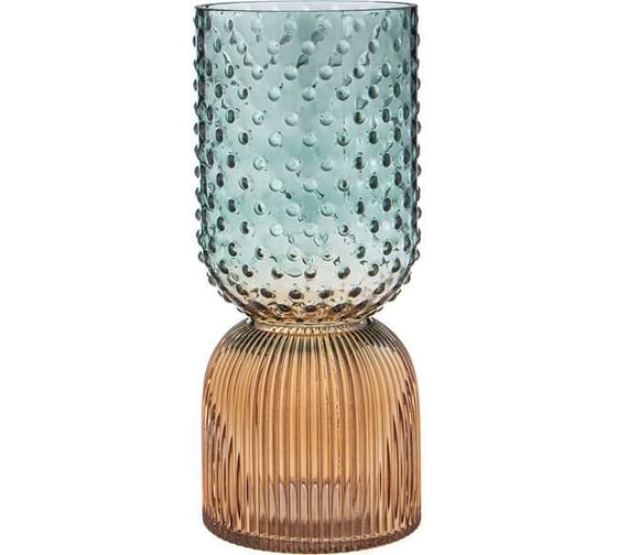 Ваза Lefard ART GREEN/ AMBER диаметр 13 см, высота 30 см 182-1047