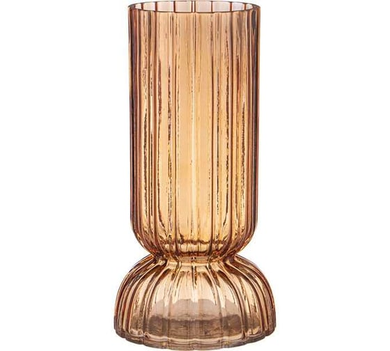 Ваза Lefard creation amber диаметр 12 см, высота 25 см 182-1045 1