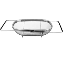 Сито Agness с раздвижной ручкой 34/ 24 cm. высота=10 см. без упаковки 941-016