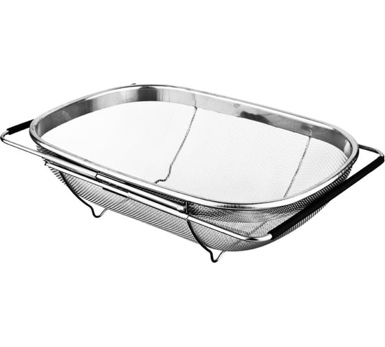 Сито Agness с раздвижной ручкой 34/ 24 cm. высота=10 см. без упаковки 941-016