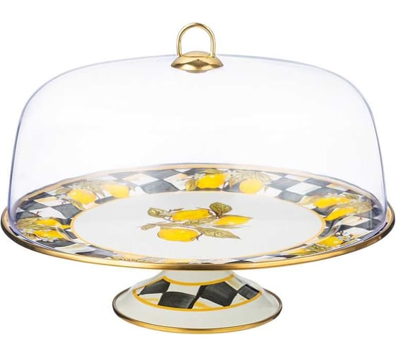 Тортовница с крышкой Agness, серия лимон, диа. 30см 950-559