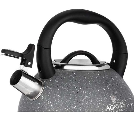 Чайник со свистком Agness, 3,0 л и складывающейся ручкой 937-031
