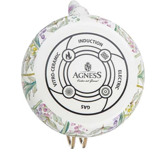 Чайник эмалированный Agness , серия irises, 2,2л подходит для индукцион.плит 950-576