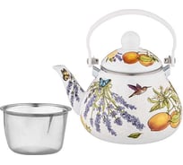 Чайник эмалированный Agness с фильтром из нжс, серия provence, 1, 3 л, подходит для индукцион. плит 934-380