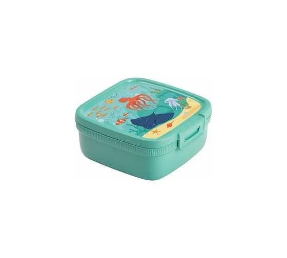 Контейнер пищевой CURVER snap box голубой, 0.9 л, квадратный 02268-Z63-00