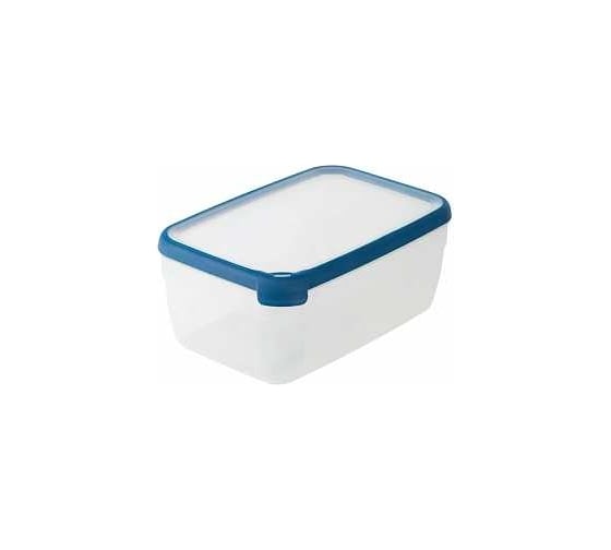 Контейнер для свч CURVER grand chef eco line прозрачный/синий, 5.4 л, прямоугольный 00011-831-00