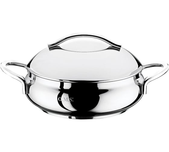 Набор кухонной посуды OMS collection 10 (5/5) предметов, с крышками металл 1008-S