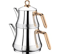 Набор чайников OMS collection заварник 0,5 л, чайник 1,25 л, цвет ручки медный, арт. 8075-M-Cp