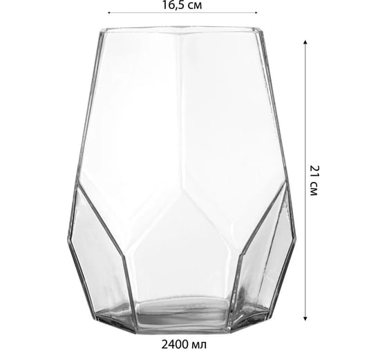 Ваза Lefard диаметр 16.5 см, высота 21 см 182-1004