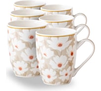Набор кружек JEWEL Джой-17 340 мл, фарфор НПС0023-22