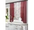Комплект штор для кухни witerra альби 270x160 бордо 107039 1