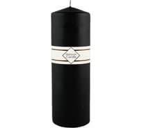 Свеча-столбик MIR LIGHT высота 200 мм диаметр 70 мм черная horizon candles 1/20 СС-800349