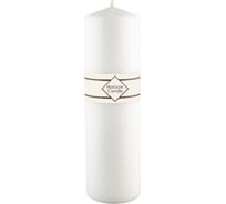 Свеча-столбик MIR LIGHT высота 100 мм диаметр 60 мм белая horizon candles 1/50 СС-800066