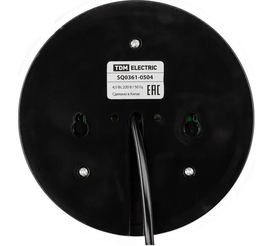 Диско-светильник TDM ELECTRIC дс-01, 4,5 вт, многоцветный, горизонтальной и вертикальной проекции, 220 в, черный SQ0361-0504