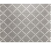 Коврик-щетинка Sunstep ромб, 45x60 см, серый металлик 76-101