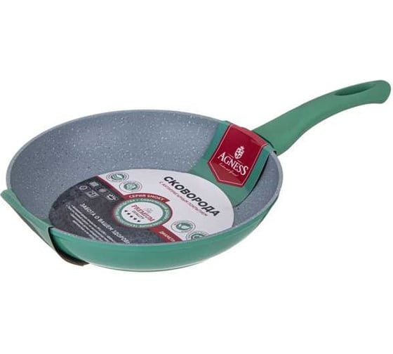 Сковорода Agness с антипригарным покрытием SMOKY, 22x4,5 см 932-507