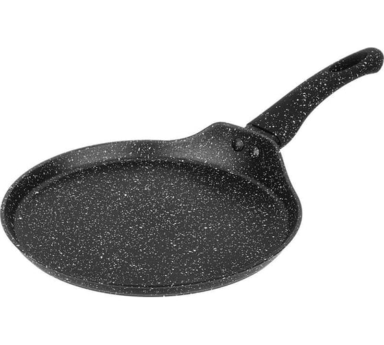 Сковорода блинная Agness с антипригарным покрытием BLACK MARBLE, 22x2 см 932-517
