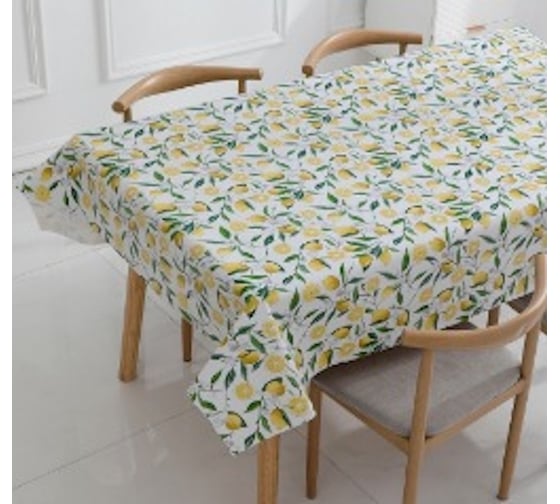 Скатерть Dekorelle ПВХ на тканевой основе Adele 519, размер 180x140 см A519_180х140