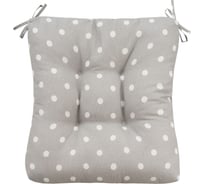 Подушка на стул Guten Morgen высокая, Горох серый 40x40 см СТР-гор-с-40-40
