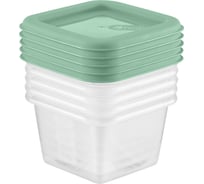 Набор емкостей Funcook для продуктов квадратных Фьюжн 0,15 л - 5 шт FC1110