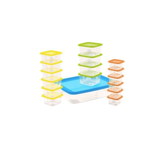 Набор контейнеров для продуктов FunCook Fusion 17 шт 1x6,15; 4x0,63 6x0,33; 6x0,15 л 00000051036