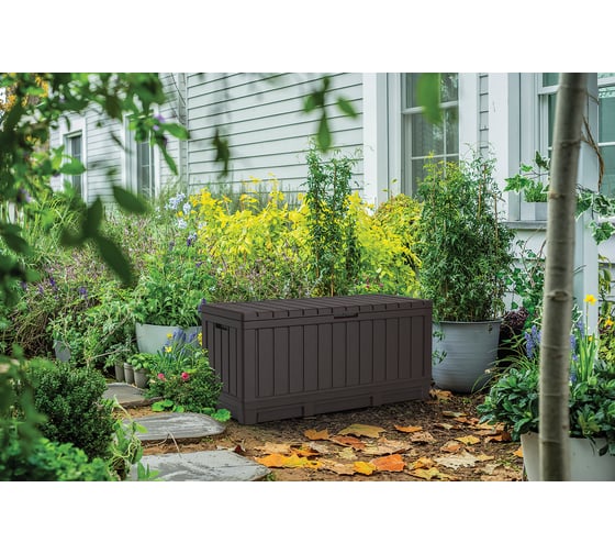 Сундук KETER Kentwood 350 L коричневый 249461