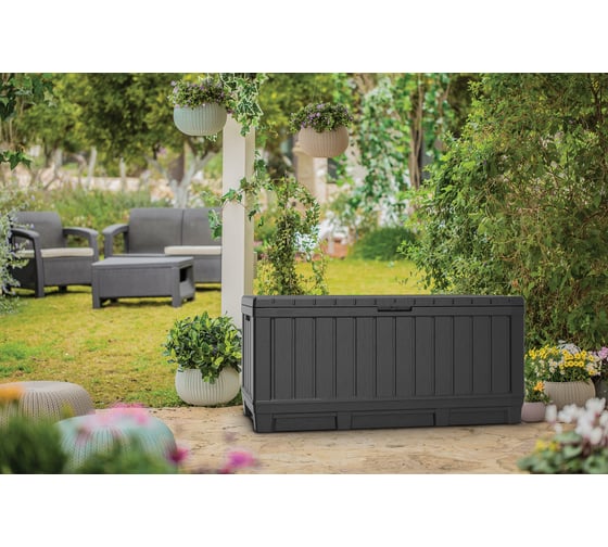 Сундук KETER Kentwood 350 L графит 249462