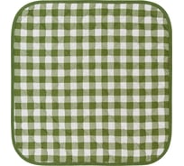 Подушка на стул Guten Morgen Клетка зеленая 40x40 см СЛр-клзел-40-40
