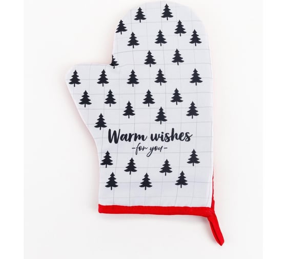 Варежка-прихватка Доляна Warm wishes 20x27 см, 100% п/э 5148656 1