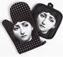 Кухонный набор Доляна 2 предмета, Портрет, прихватка 17х17 см, рукавица 26х16 см, 100% п/э 5985590