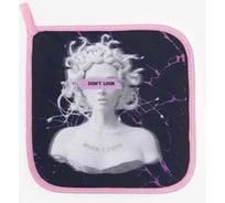 Прихватка Доляна Don’t look 17x17 см, 35% хлопок, 65% пэ, ватин 250 г/м2 5450362