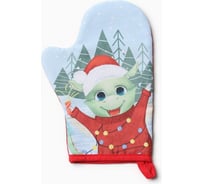 Варежка-прихватка Доляна Счастливый дракон 20x28 см, 35% хлопок, 65% п/э, ватин 250 г/м2 9605987