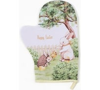 Варежка-прихватка Доляна Зверьки 20x28 см, 35% хлопок, 65% п/э, ватин 250 г/м2 9927470