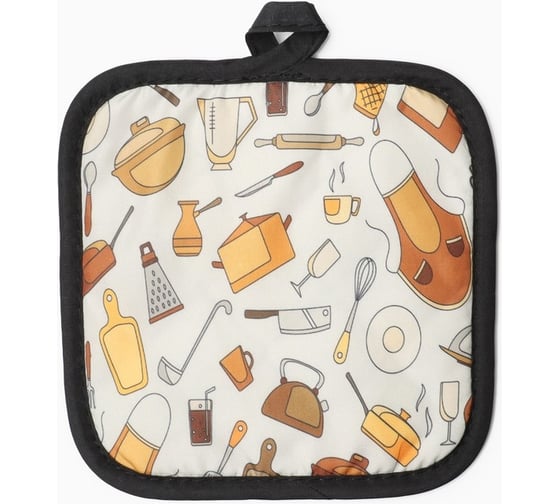 Прихватка Доляна Кухня 17х17 см, 100% п/э 9687354 1