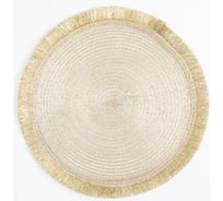 Набор салфеток Доляна 2 шт. Блеск, золото, диаметр 38 см 7322010