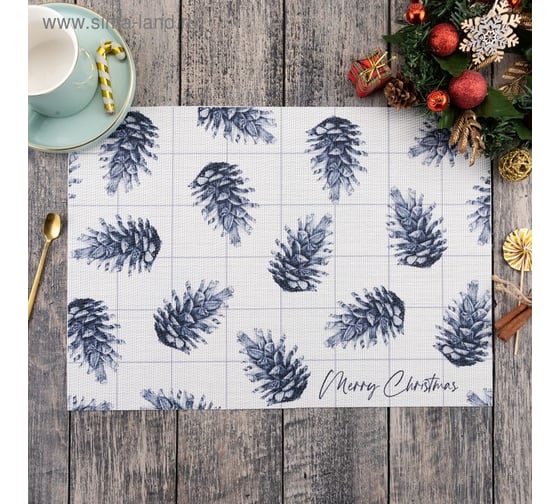 Салфетка на стол Доляна Christmas 40x29 см 4780308