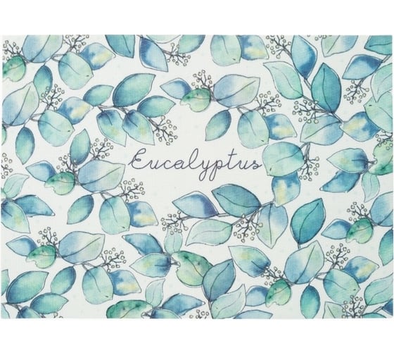 Салфетка на стол Доляна Eucalyptus ПВХ, 40х29 см 7072145 1