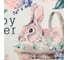 Салфетка на стол Доляна Happy Easter (зайчик в корзинке) ПВХ, 40х29 см 7314531 3