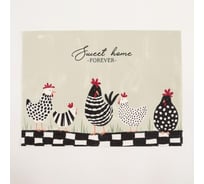 Салфетка на стол Доляна Sweet home ПВХ, 40x29 см 5387124