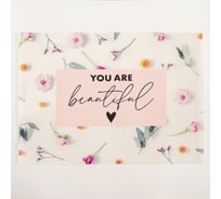 Салфетка на стол Доляна You are beautiful ПВХ, 40x29 см 5387121