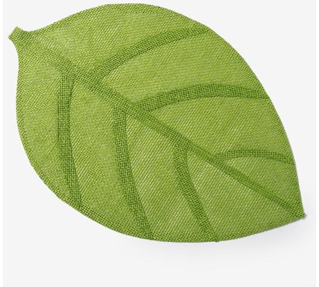 Сервировочная салфетка Доляна Листочки зеленый, 30х45 см 4361017