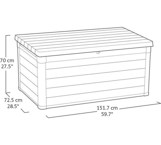 Сундук KETER Denali DuoTech Deck Box 570 L 237112