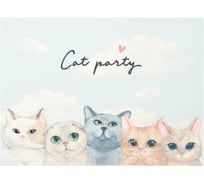 Салфетка Доляна на стол Cat party ПВХ 40х29 см 7072152