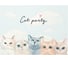 Салфетка Доляна на стол Cat party ПВХ 40х29 см 7072152 1