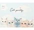 Салфетка Доляна на стол Cat party ПВХ 40х29 см 7072152 4