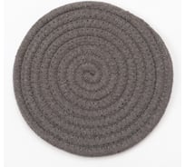 Салфетка декоративная Доляна цвет серый, 18х18 см, 100% хлопок 7584207