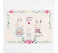 Салфетка Доляна на стол A HAPPY FAMILY ПВХ 40х29 см 7314532