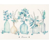 Салфетка Доляна на стол Flowers ПВХ 40х29 см 7072142