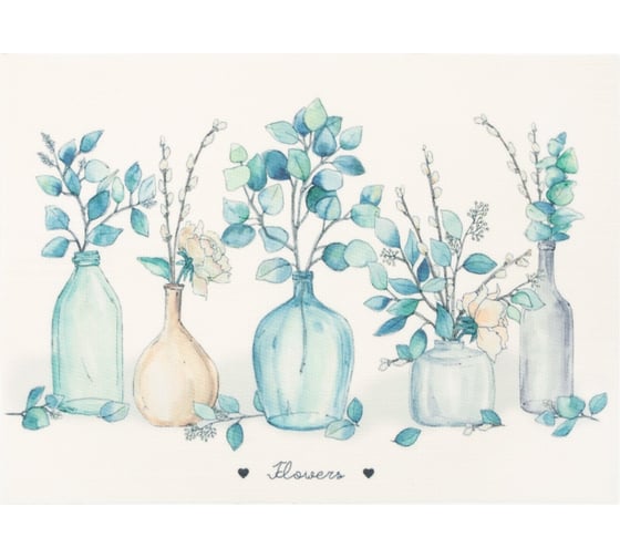 Салфетка Доляна на стол Flowers ПВХ 40х29 см 7072142