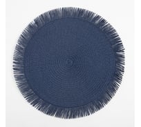 Набор салфеток Доляна 2 шт Бохо, цвет синий, d 38 см 7322015